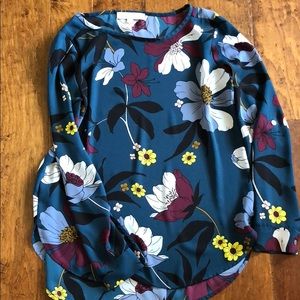 Floral tunic, LOFT, size S.